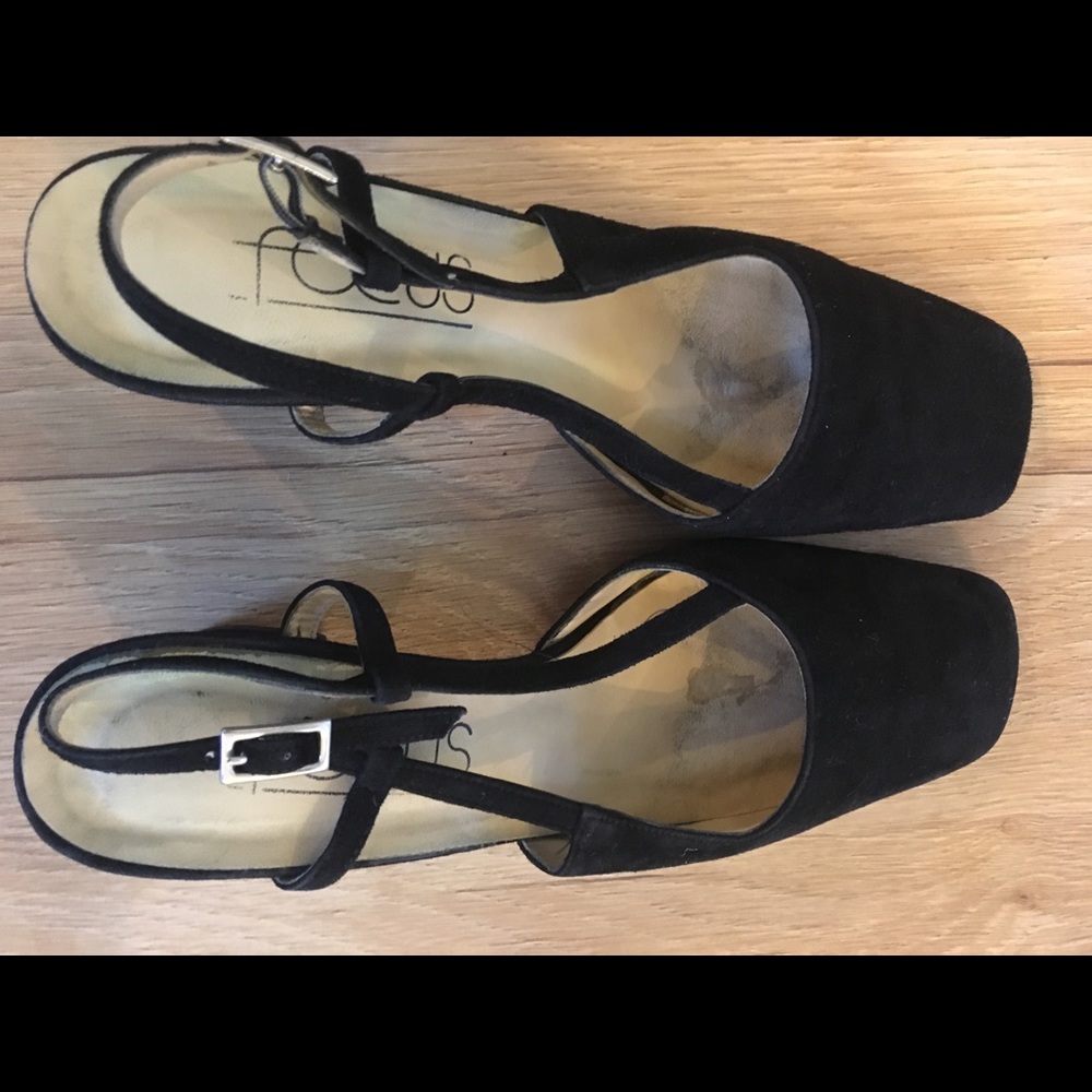 Suede shoes.
